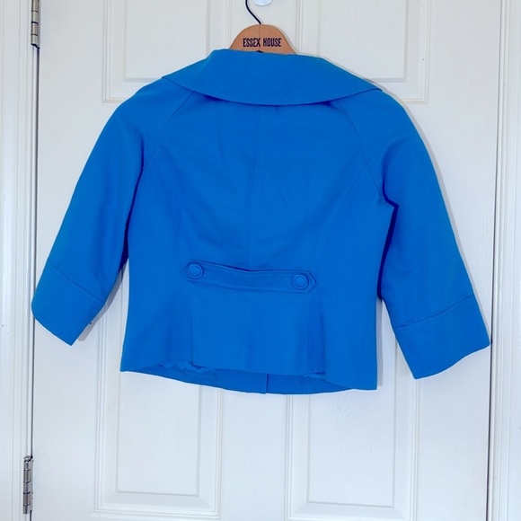 Anne Klein 100% Cotton Blue Blazer Size 6p - Picture 9 of 9